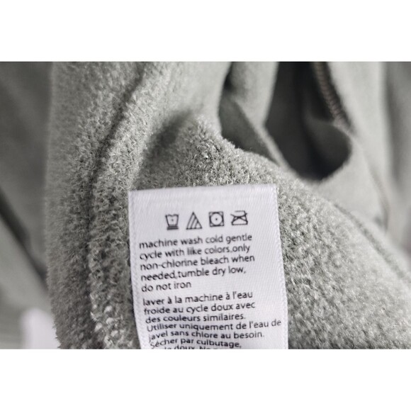 Barefoot Dreams CozyChic Lite Knit Womens Size Medium Full Zip Sweater Green - Picture 6 of 6